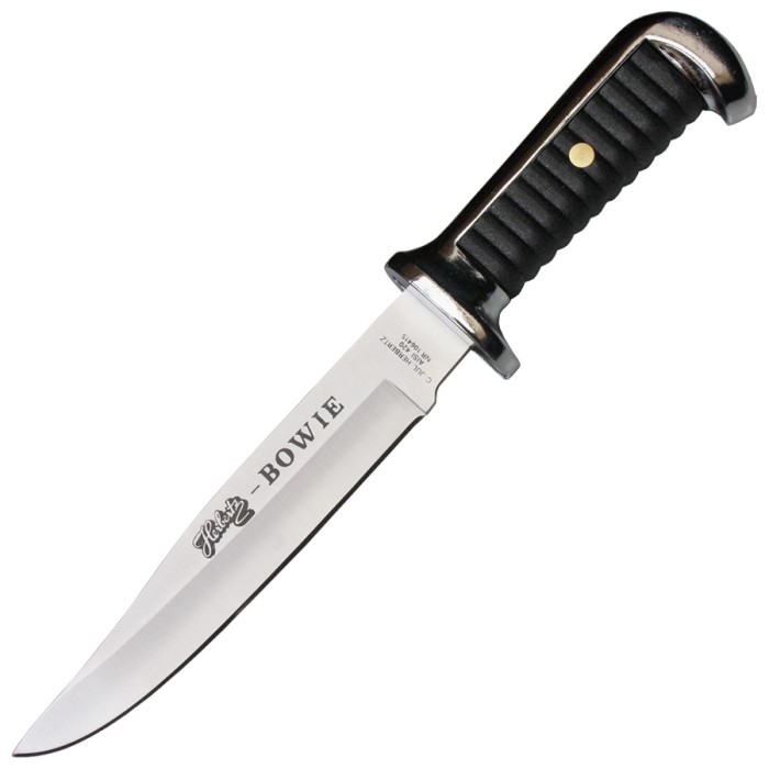 Herbertz Bowie Knife, Black, Leather Sheath